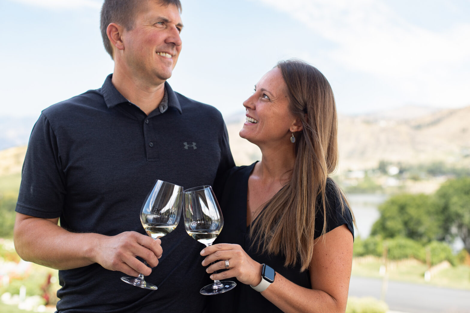 Chad and Jeana embrace a new way to taste...