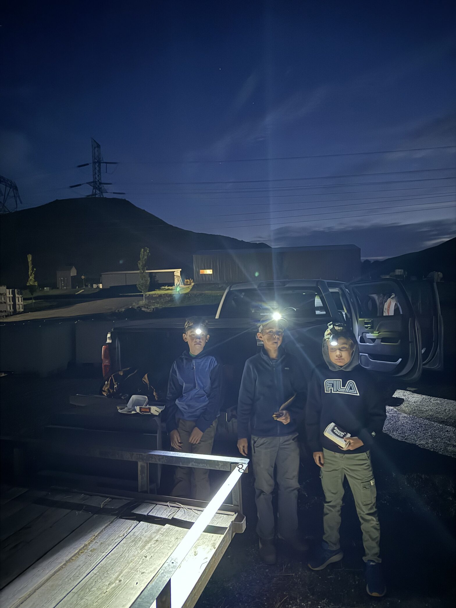 Steiner Bro's ready to pick. Cinimini's that didn't cut it and a night on a flat bed with coyotes.